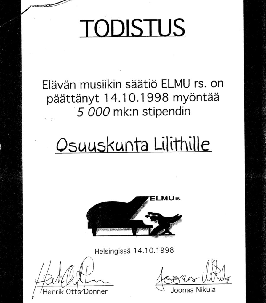 1998 Elmun stipendi