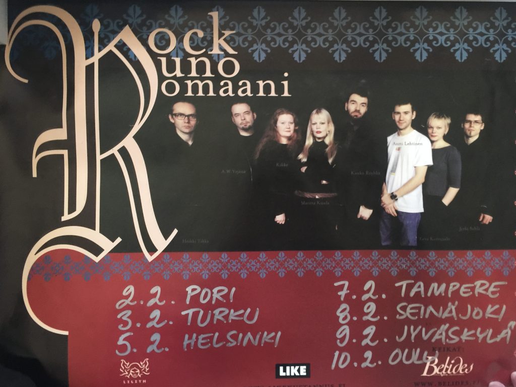 Rock Runo Romaani -juliste